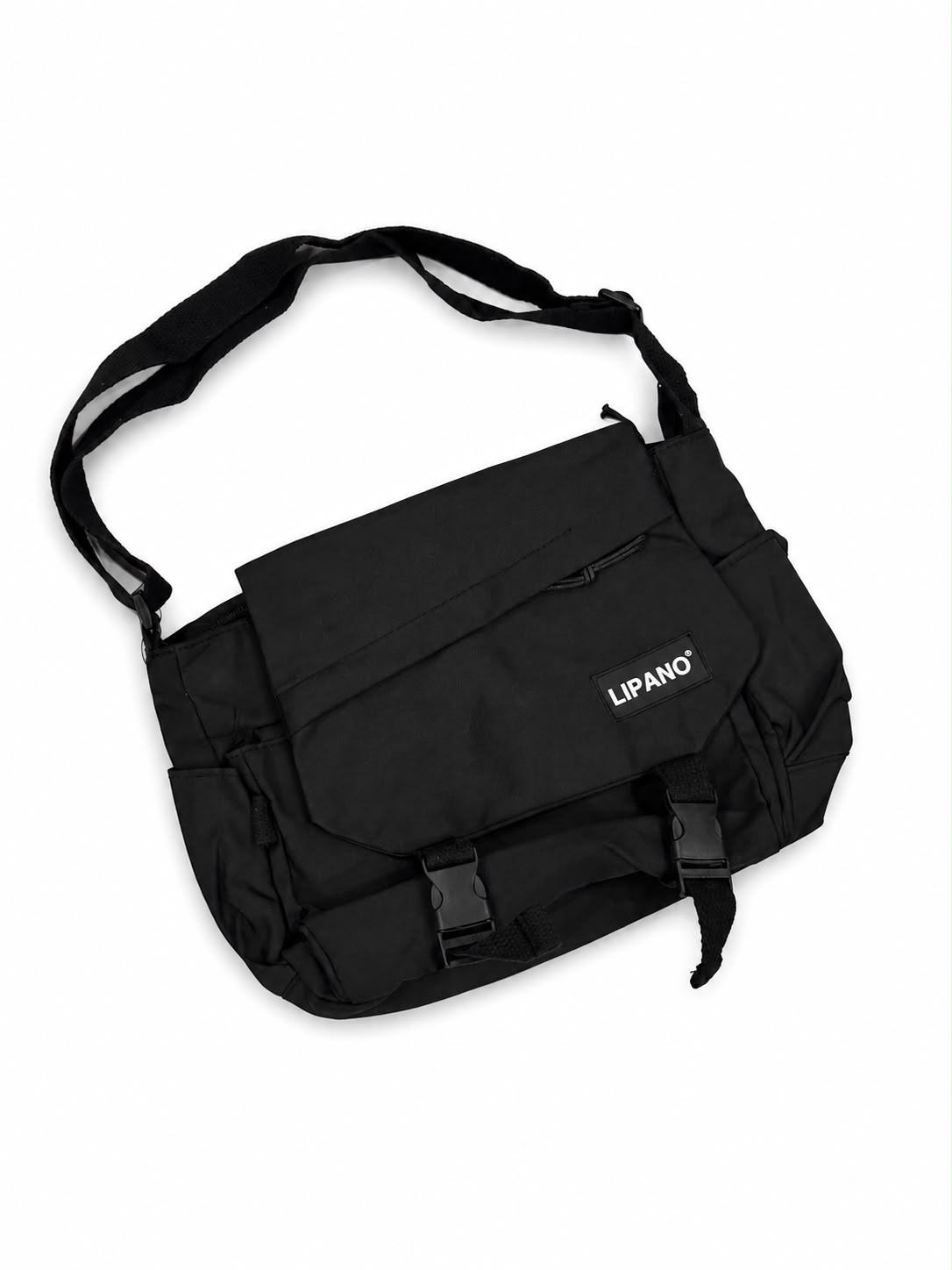 IMPORTED MESSENGER BAG - BLACK
