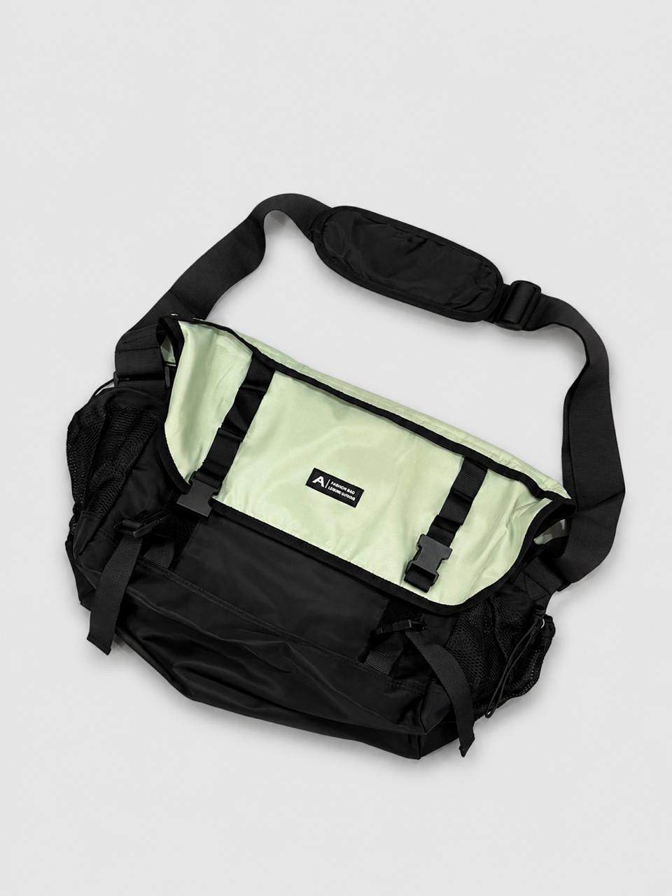 IMPORTED MESSENGER BAG - SAGE GREEN